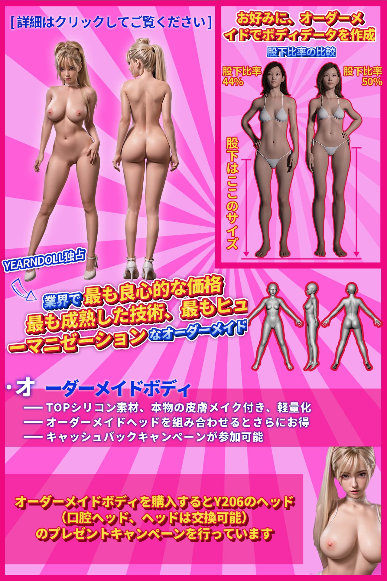カスタムシリコンボディ
